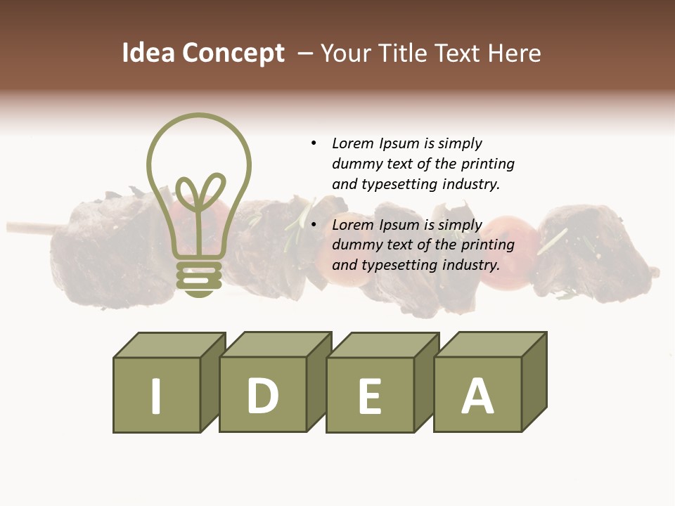 Brochettes Barbecue Grillades PowerPoint Template