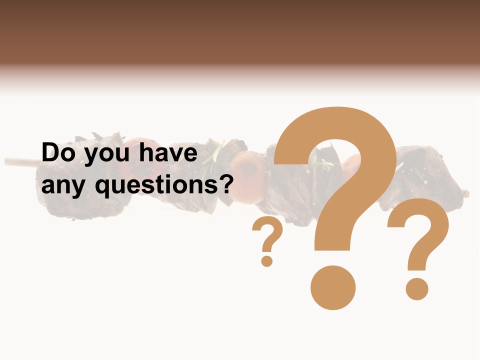 Brochettes Barbecue Grillades PowerPoint Template