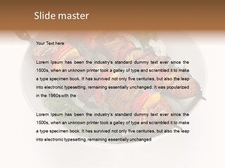 Lamb Kebab Skewer PowerPoint Template