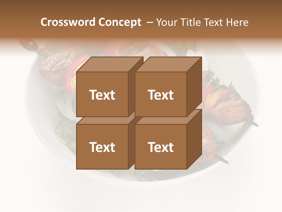 Lamb Kebab Skewer PowerPoint Template