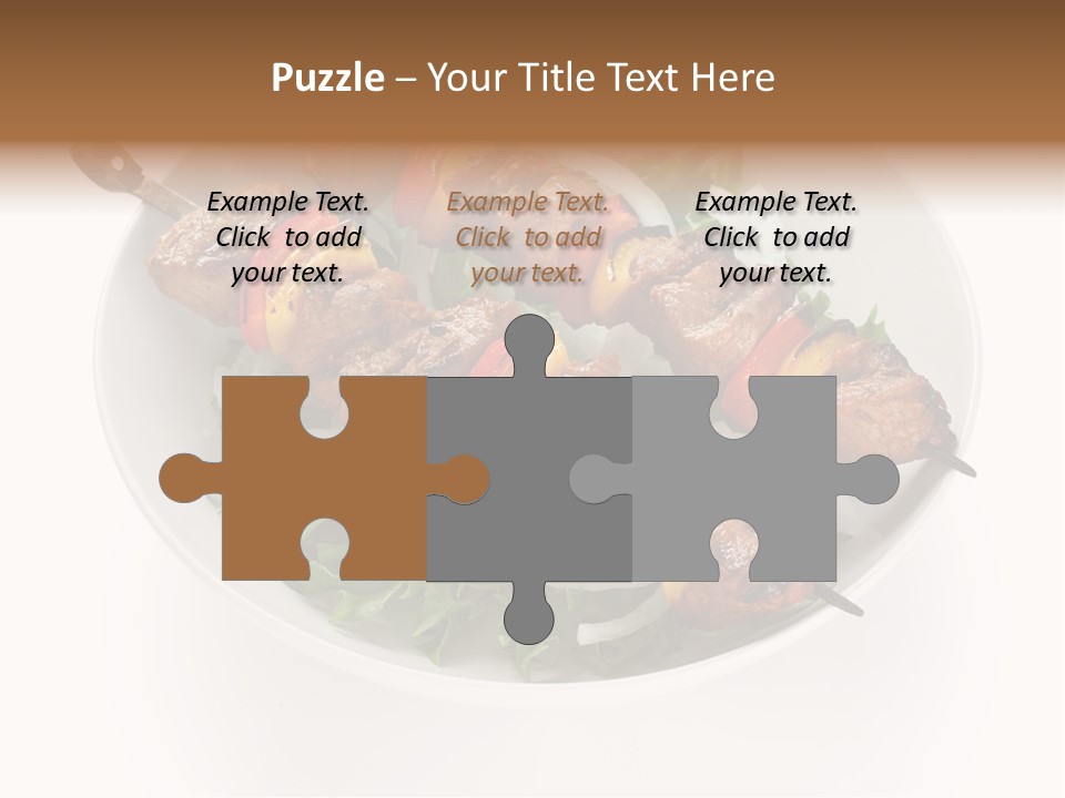 Lamb Kebab Skewer PowerPoint Template