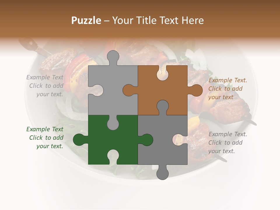 Lamb Kebab Skewer PowerPoint Template