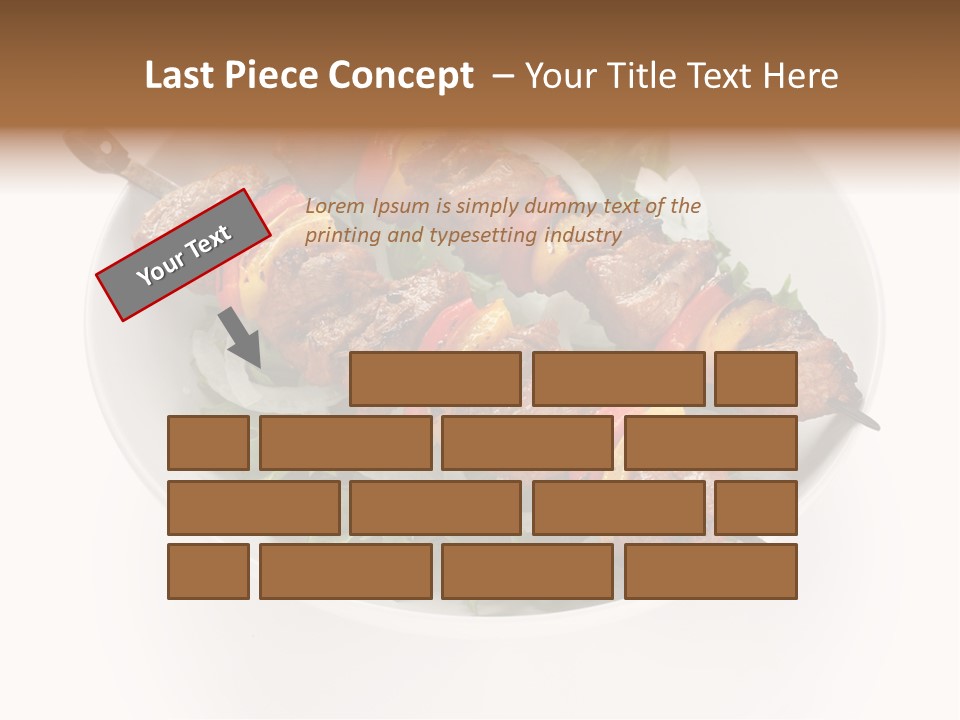 Lamb Kebab Skewer PowerPoint Template