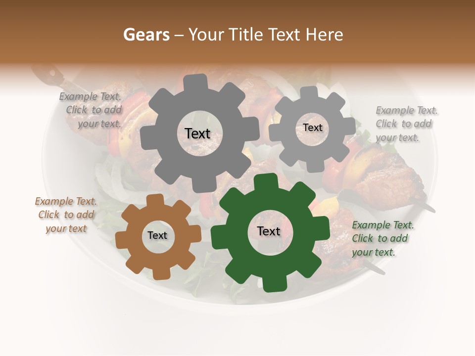 Lamb Kebab Skewer PowerPoint Template