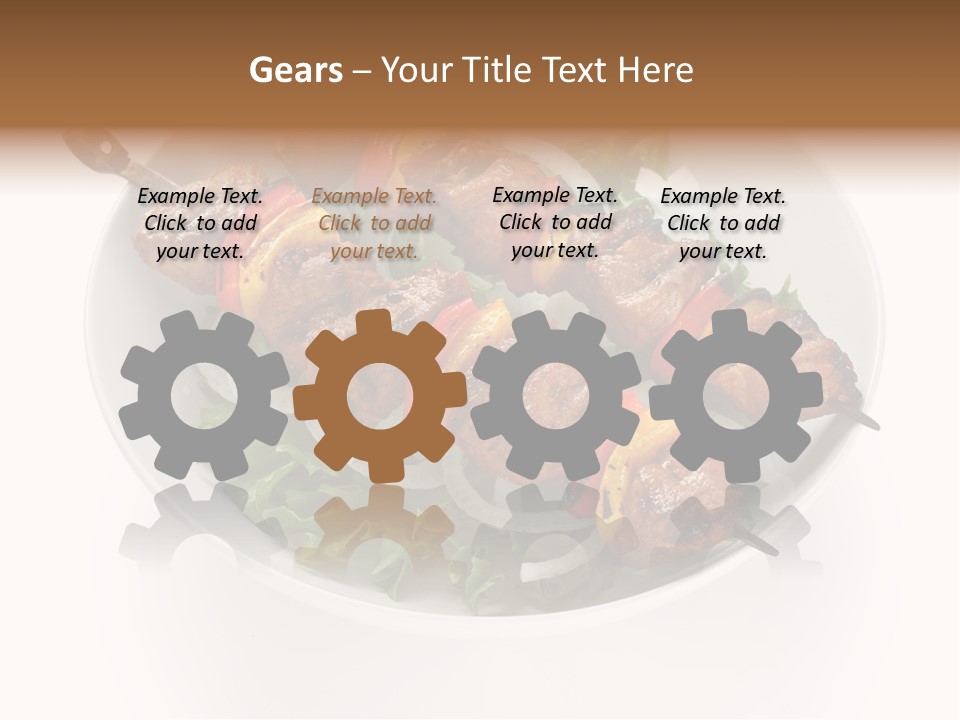 Lamb Kebab Skewer PowerPoint Template