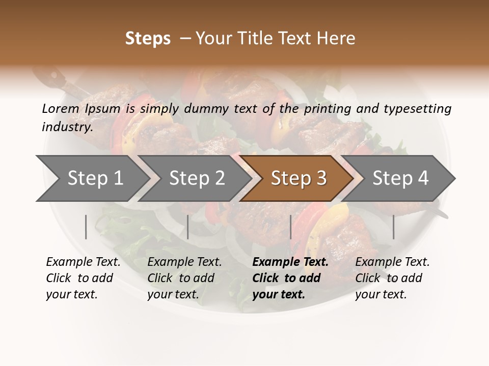 Lamb Kebab Skewer PowerPoint Template