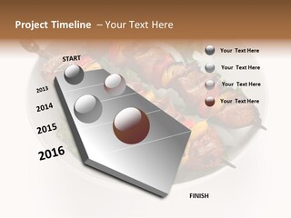 Lamb Kebab Skewer PowerPoint Template