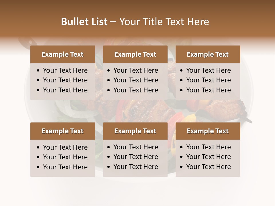 Lamb Kebab Skewer PowerPoint Template