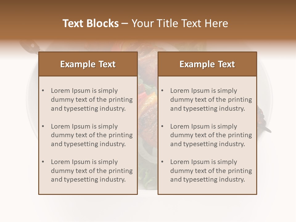 Lamb Kebab Skewer PowerPoint Template