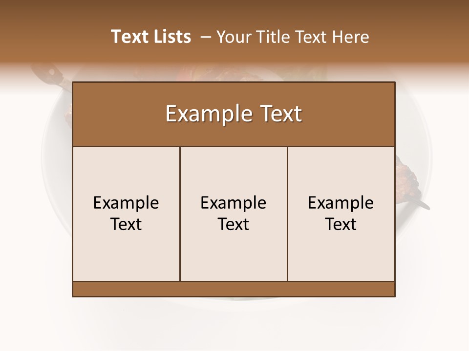 Lamb Kebab Skewer PowerPoint Template