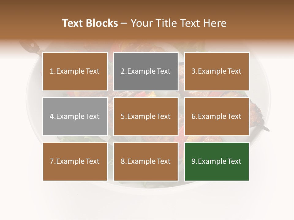 Lamb Kebab Skewer PowerPoint Template