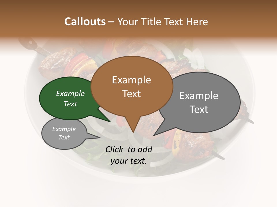 Lamb Kebab Skewer PowerPoint Template