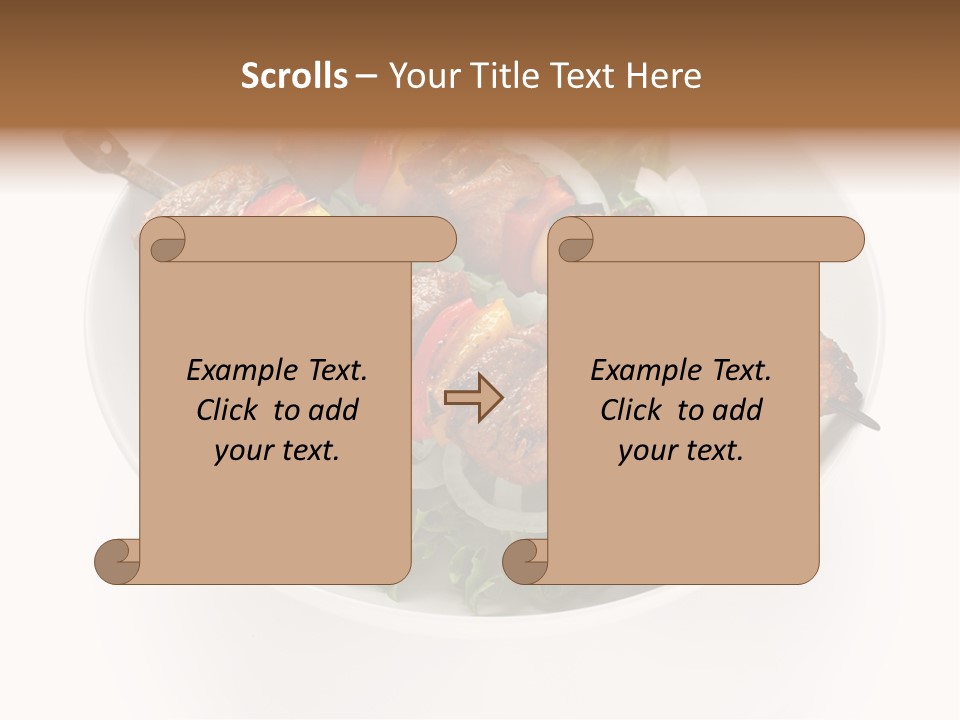 Lamb Kebab Skewer PowerPoint Template