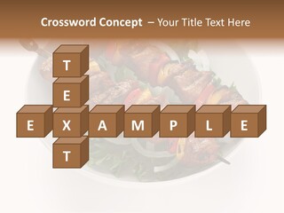 Lamb Kebab Skewer PowerPoint Template