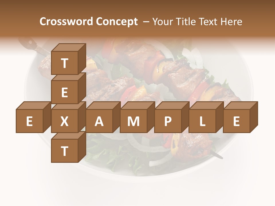 Lamb Kebab Skewer PowerPoint Template