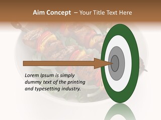 Lamb Kebab Skewer PowerPoint Template