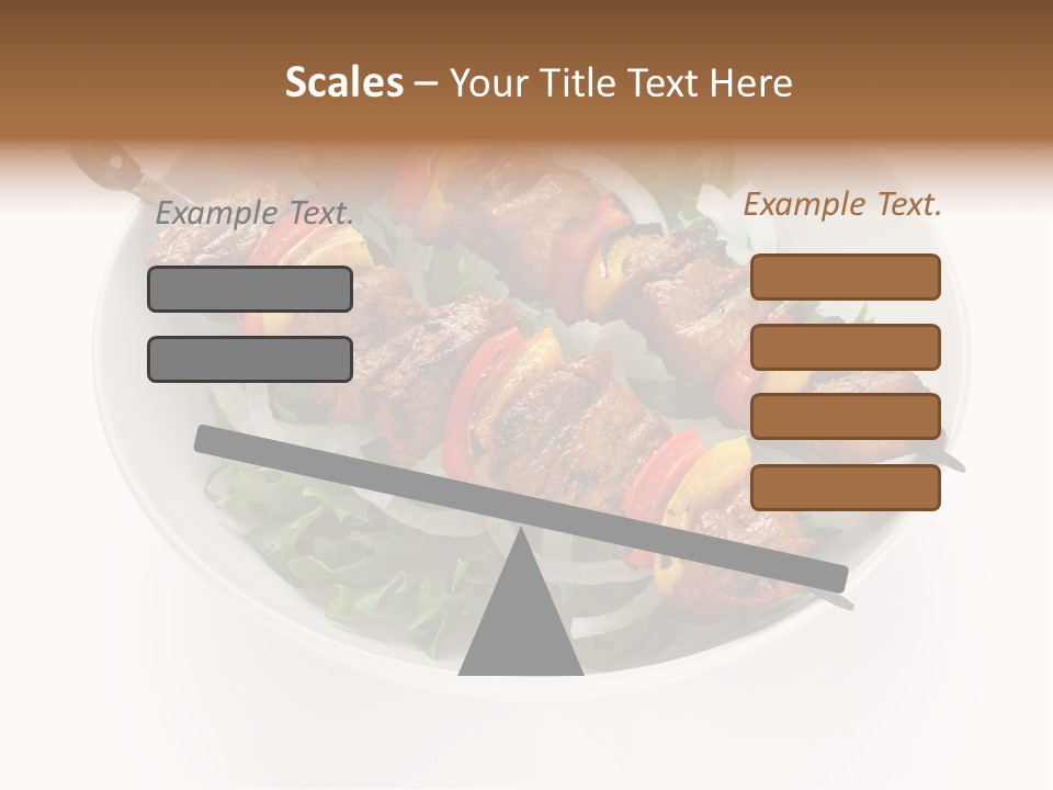 Lamb Kebab Skewer PowerPoint Template