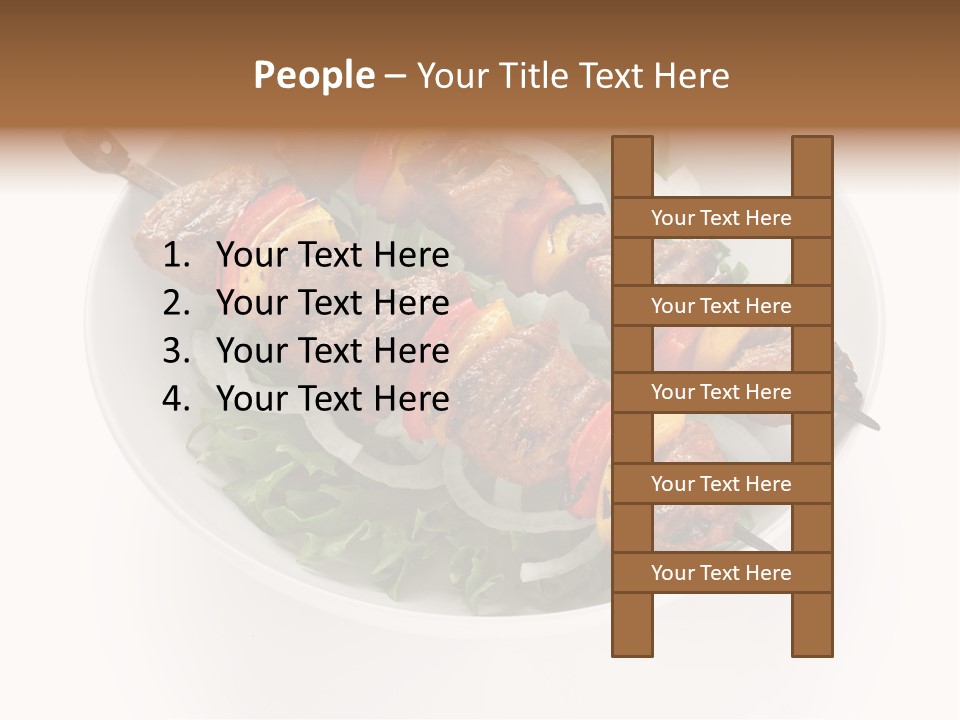 Lamb Kebab Skewer PowerPoint Template