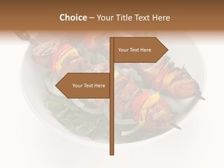 Lamb Kebab Skewer PowerPoint Template