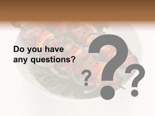 Lamb Kebab Skewer PowerPoint Template