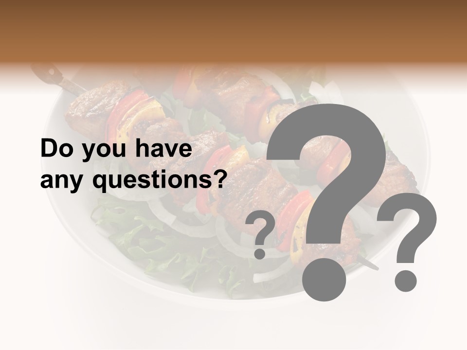 Lamb Kebab Skewer PowerPoint Template