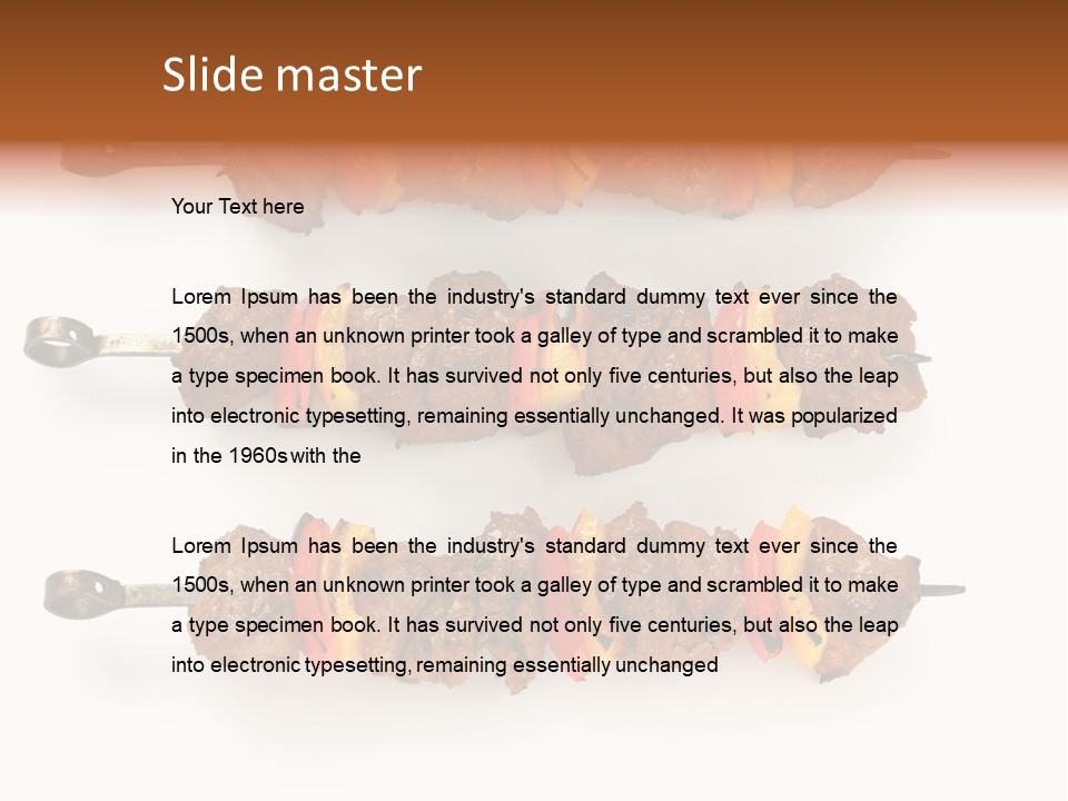Shish Meat Kebab PowerPoint Template