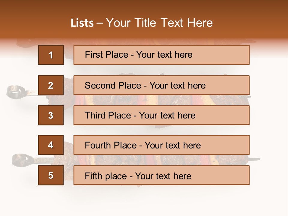 Shish Meat Kebab PowerPoint Template