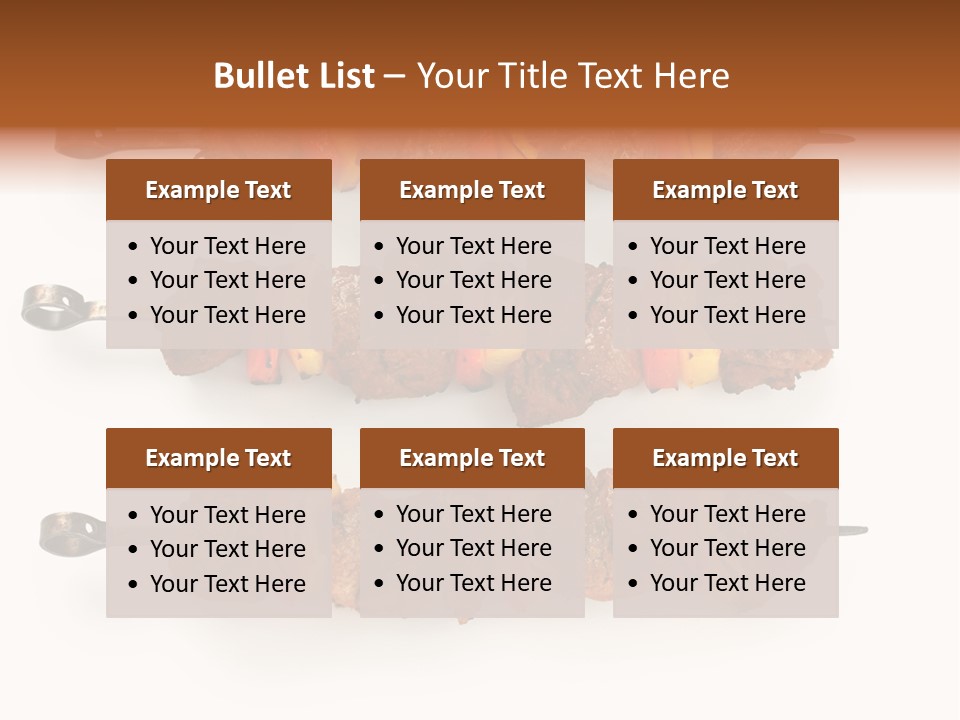 Shish Meat Kebab PowerPoint Template