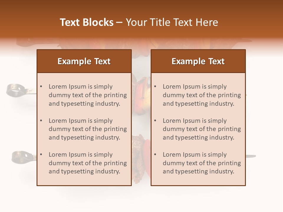 Shish Meat Kebab PowerPoint Template
