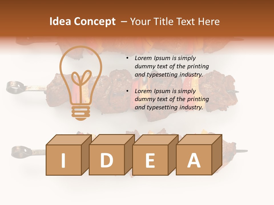 Shish Meat Kebab PowerPoint Template