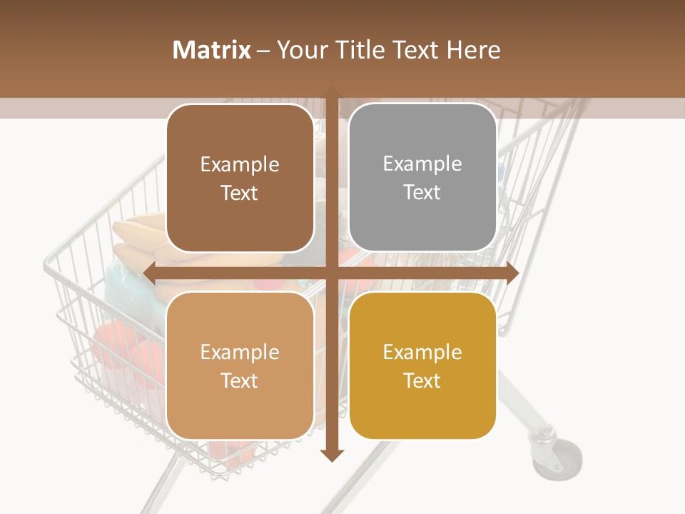 Vegetables Retail Trolley PowerPoint Template