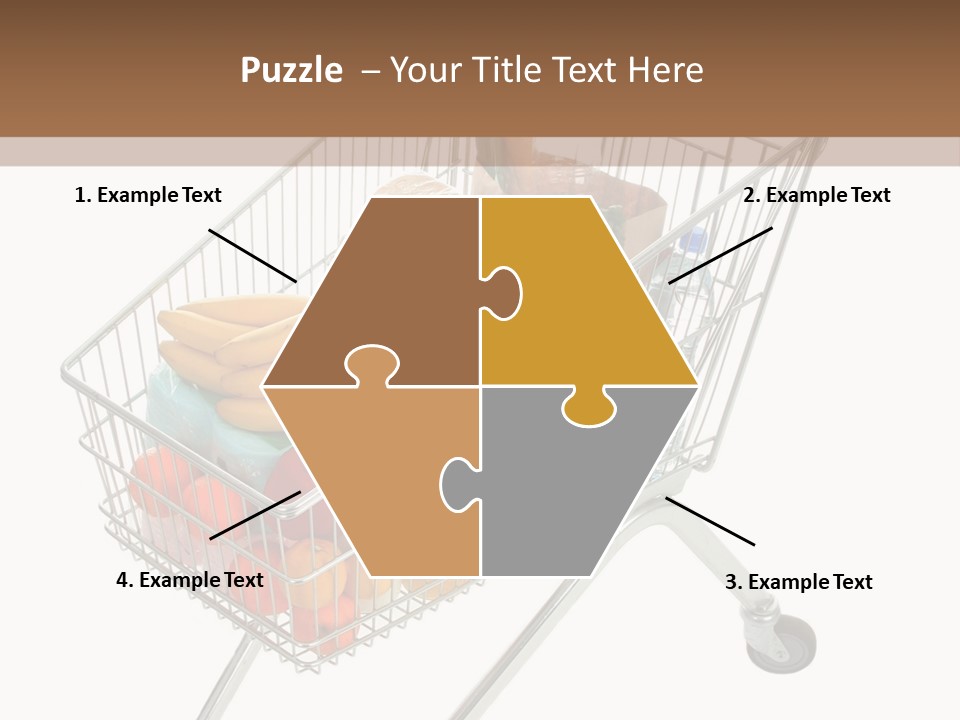 Vegetables Retail Trolley PowerPoint Template