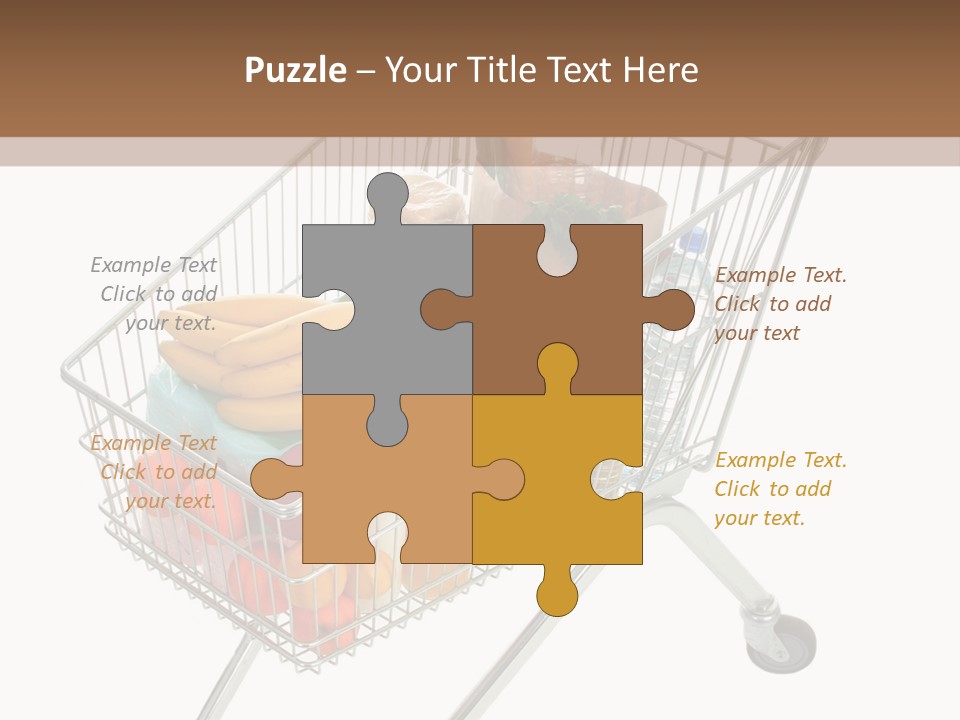 Vegetables Retail Trolley PowerPoint Template