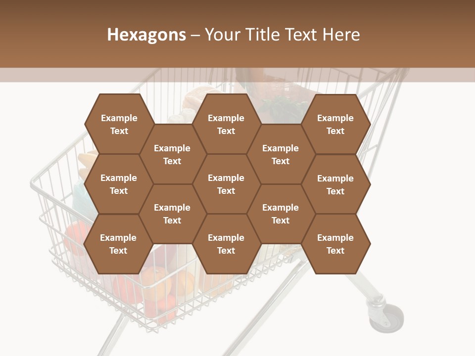 Vegetables Retail Trolley PowerPoint Template