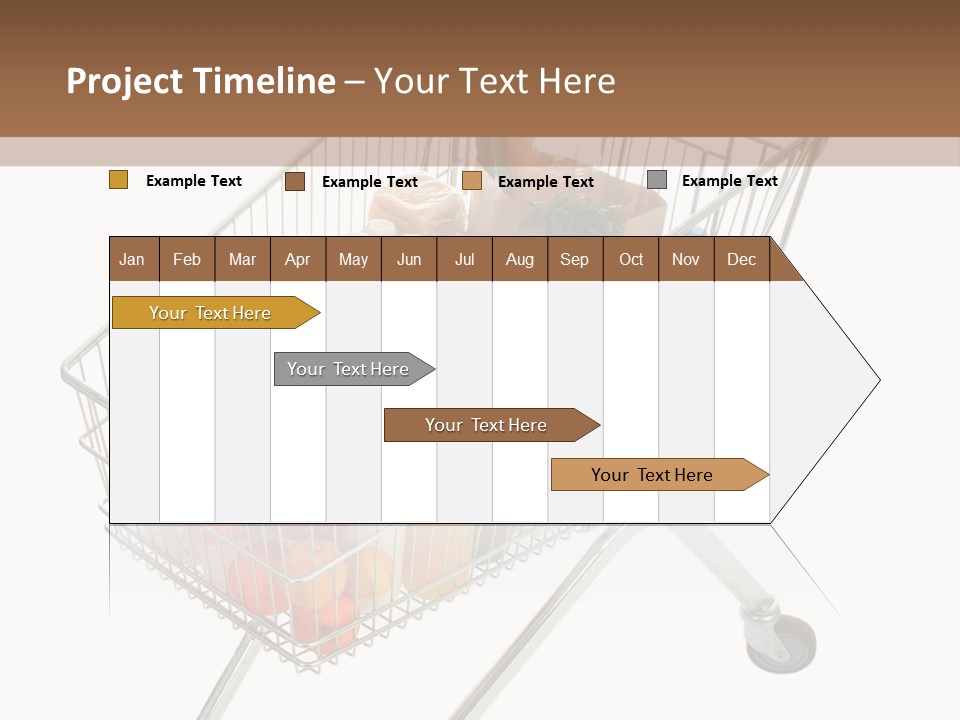 Vegetables Retail Trolley PowerPoint Template