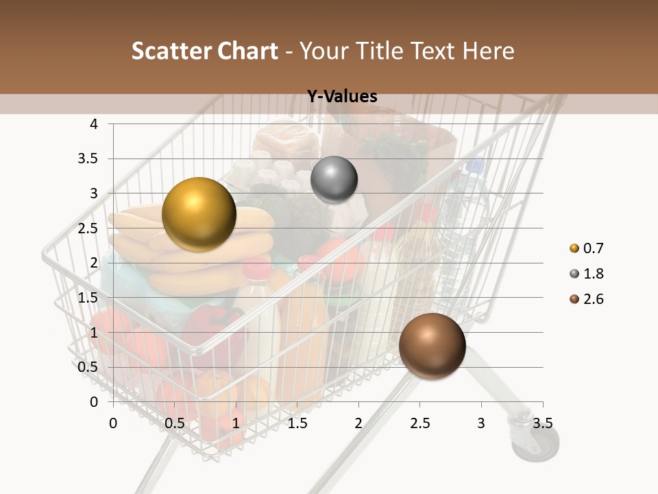 Vegetables Retail Trolley PowerPoint Template