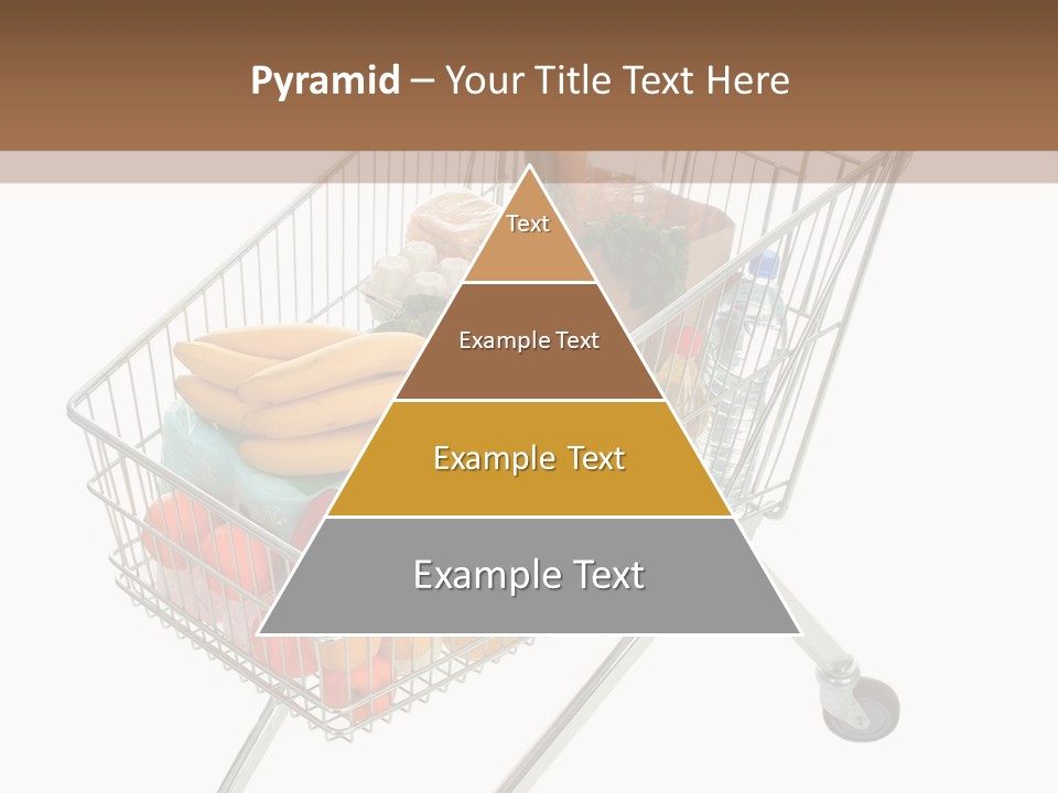 Vegetables Retail Trolley PowerPoint Template