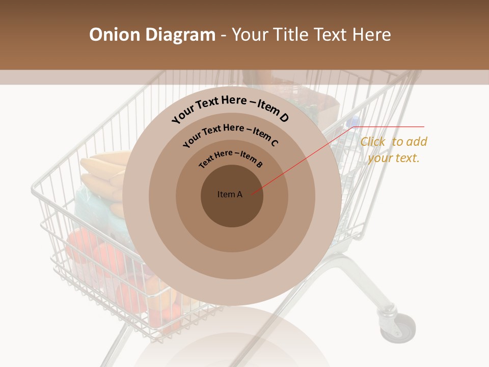 Vegetables Retail Trolley PowerPoint Template