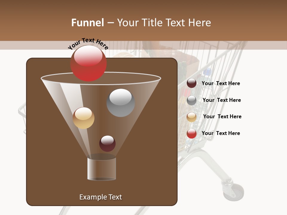 Vegetables Retail Trolley PowerPoint Template