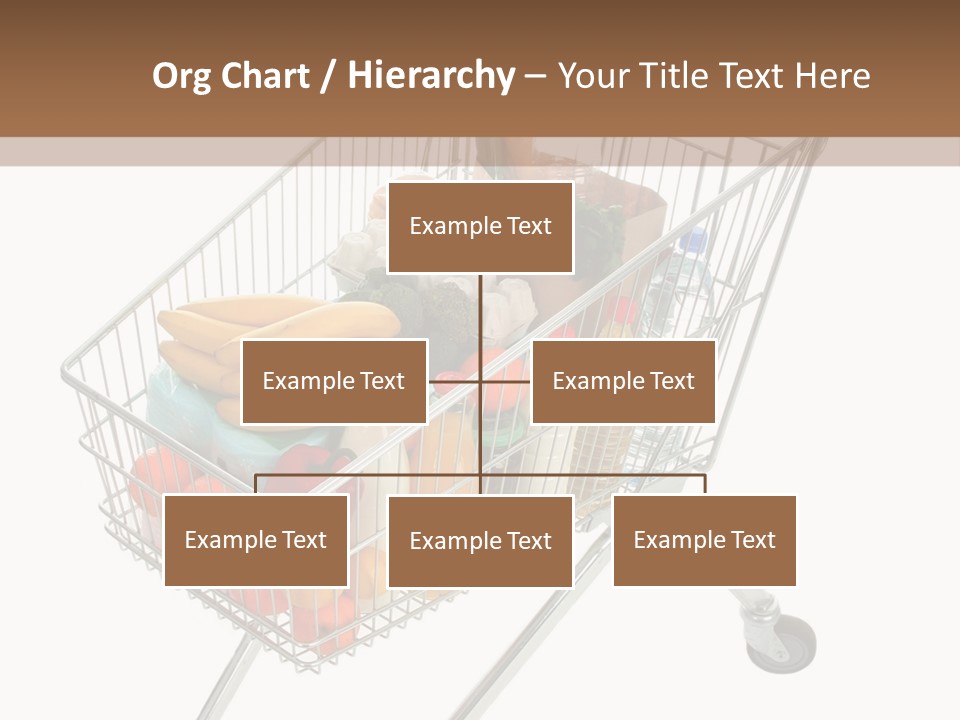 Vegetables Retail Trolley PowerPoint Template