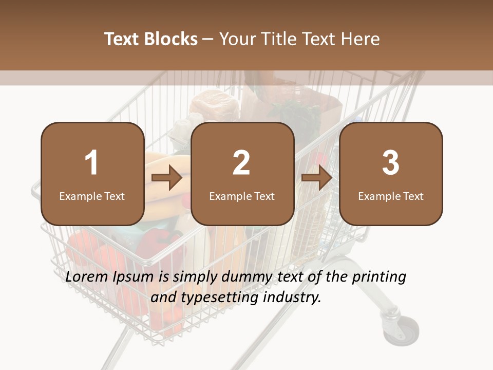 Vegetables Retail Trolley PowerPoint Template
