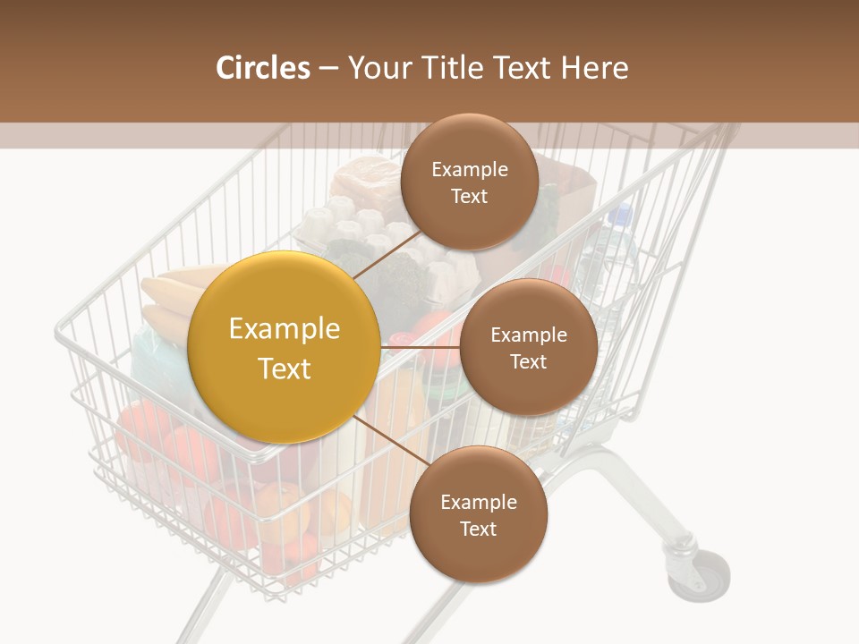 Vegetables Retail Trolley PowerPoint Template