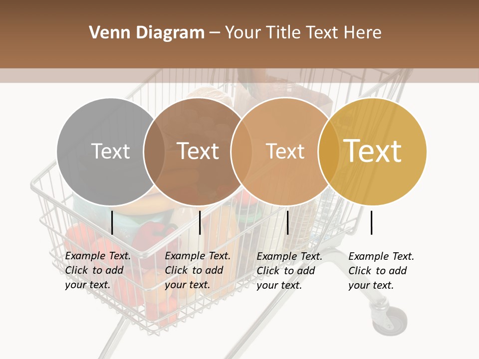 Vegetables Retail Trolley PowerPoint Template