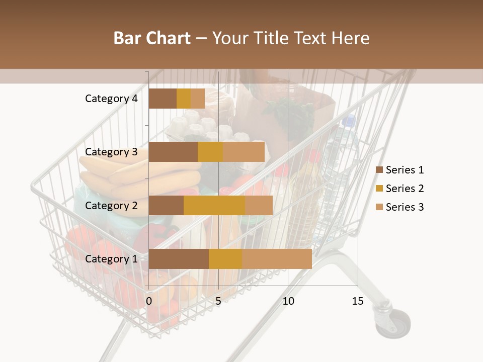 Vegetables Retail Trolley PowerPoint Template