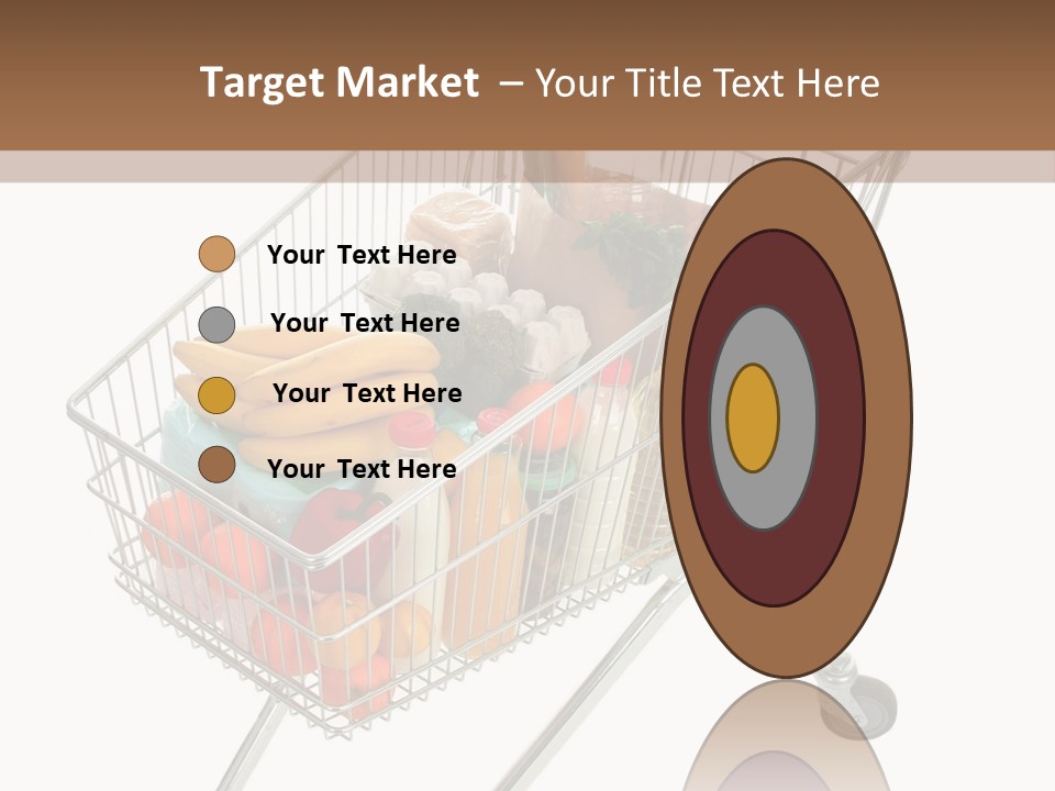 Vegetables Retail Trolley PowerPoint Template