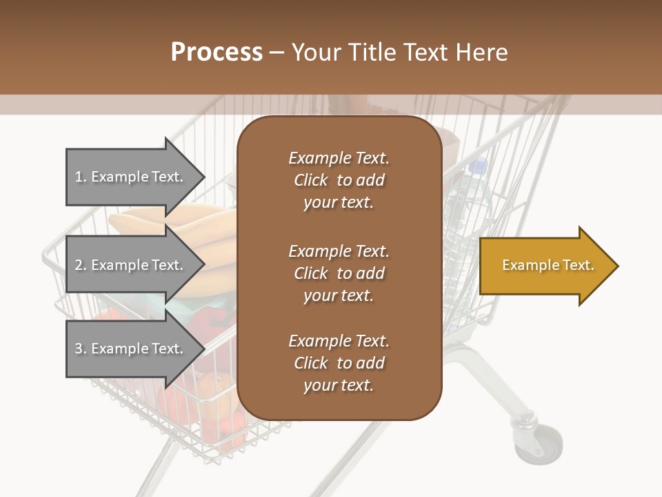 Vegetables Retail Trolley PowerPoint Template