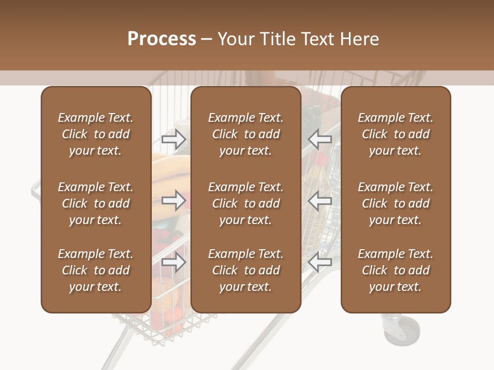 Vegetables Retail Trolley PowerPoint Template