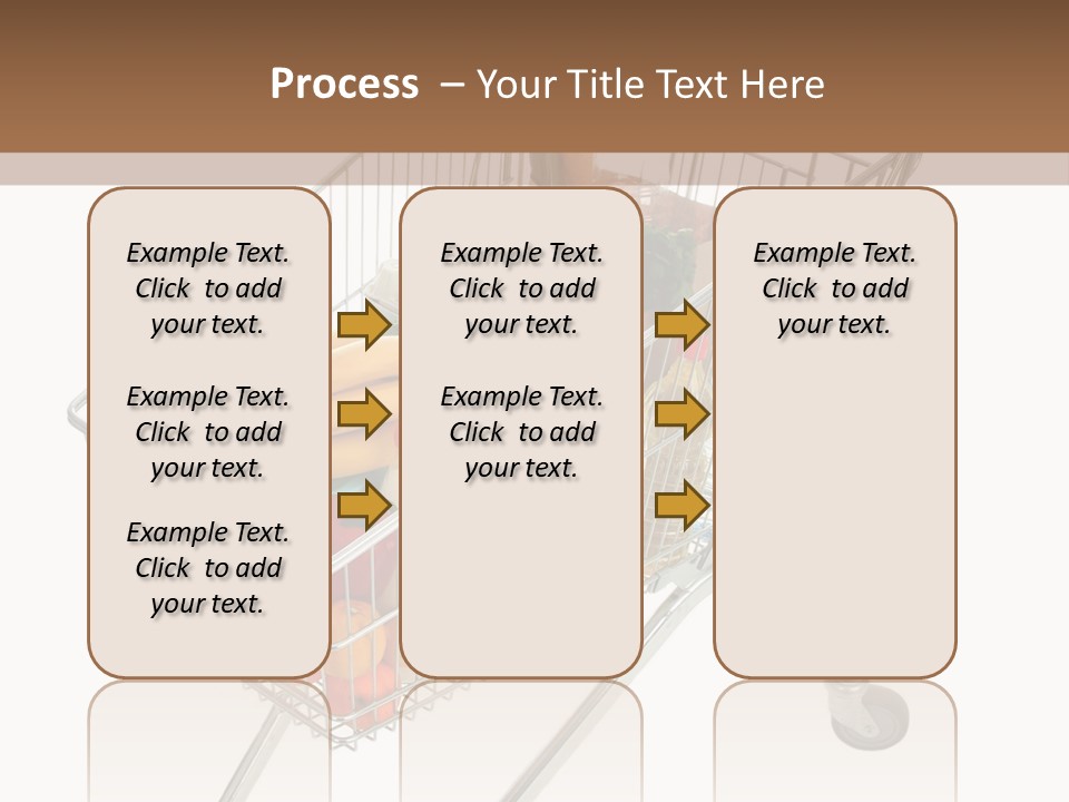 Vegetables Retail Trolley PowerPoint Template