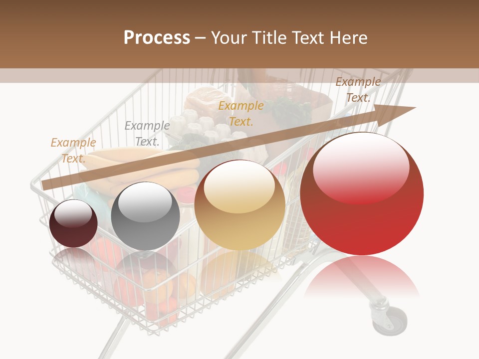 Vegetables Retail Trolley PowerPoint Template