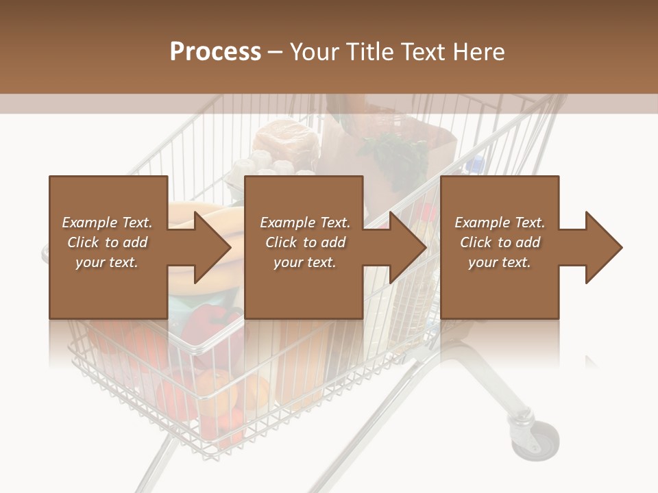 Vegetables Retail Trolley PowerPoint Template